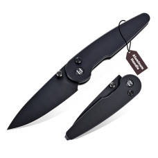 Ніж Hightron Birdidi, D2, алюміній, чорний, чорний клинок (HK06BLK)