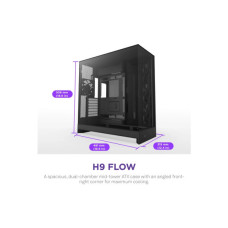 Корпус NZXT H9 Flow Dual-Chamber All Black (CM-H92FB-01)
