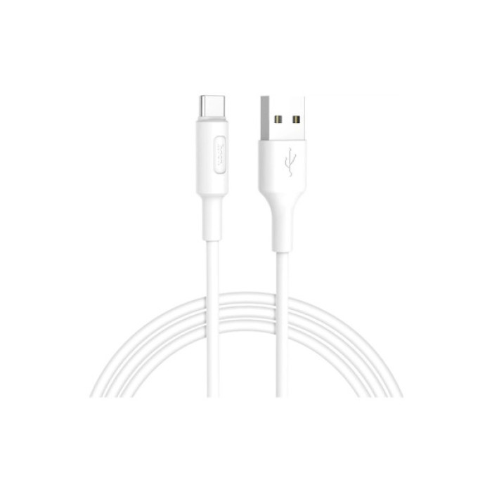 Дата кабель USB 2.0 AM to USB-C 1.0m 2A X25 white HOCO (6957531080152)