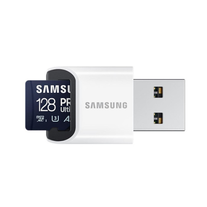 Карта пам'яті Samsung 128GB microSDXC class 10 UHS-I U3 V30 A2 Pro Ultimate (MB-MY128SB/WW)