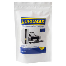 Серветки Buromax Wet wipes for OFFICE Equipment 100pcs, plastic pouch (BM.0801-01)