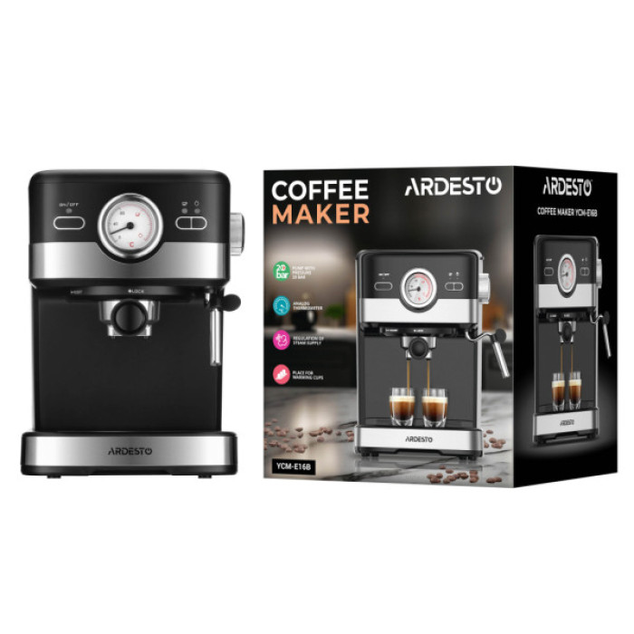 Ріжкова кавоварка еспресо Ardesto YCM-E16B