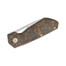 Ніж Maserin W2, M390, fat carbon, чорно-золотистий (371/G)