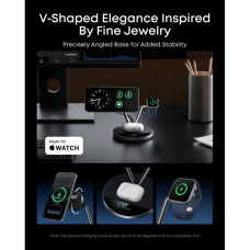 Зарядний пристрій Anker Wireless 3-in-1 MagGo 25W AirCool Dock Stand black (B25X7G11)
