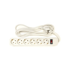 Мережевий фільтр живлення PowerPlant 3 м, 6 розеток, евростандарт (JY-1057/3) (PPSA10M30S6)