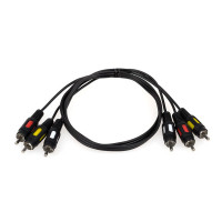 Кабель мультимедійний 3xRCA M to 3xRCA M 1.8m Atcom (10711)