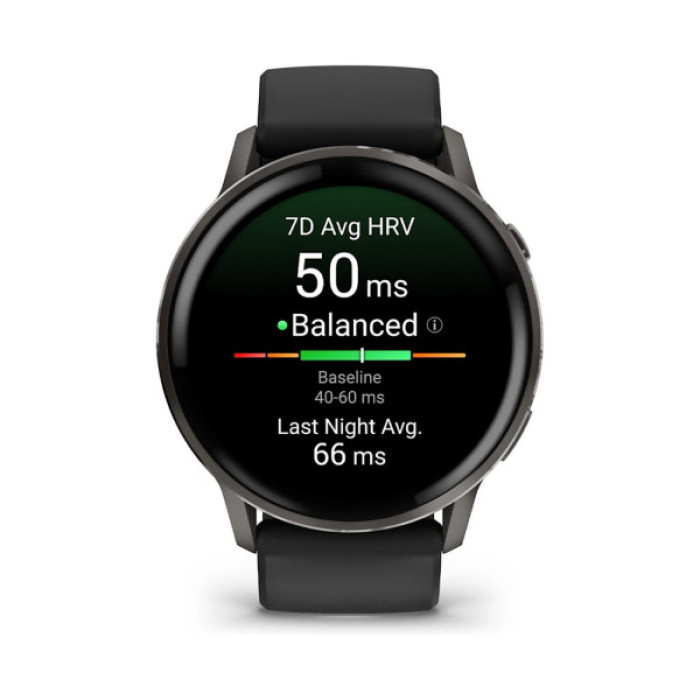 Смарт-годинник Garmin Venu 4 (45mm), Black w/ Slate + Black, GPS смарт-годинник (010-03014-00)