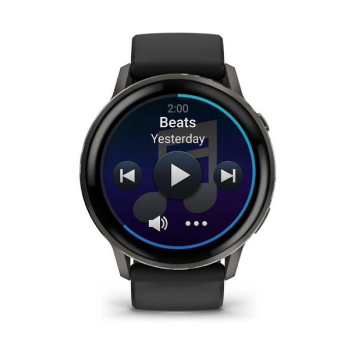 Смарт-годинник Garmin Venu 4 (45mm), Black w/ Slate + Black, GPS смарт-годинник (010-03014-00)