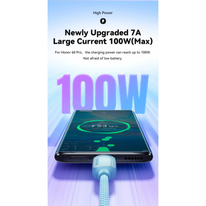 Дата кабель USB 2.0 AM to USB-C 1.0m 100W black Essager (EXC7A-WL01-P)