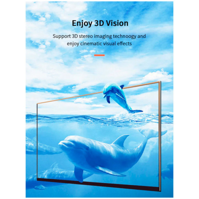 Кабель мультимедійний HDMI M to HDMI M 1.0m V2.0 4K60Hz Cabletime (CA915293)