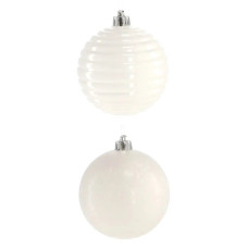 Ялинкова іграшка Chomik пластикові кулькикомпл. 6 шт, 8см, молочні (5900779877290)