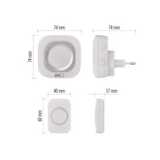 Дверний дзвінок EMOS бездротовий EMOS P5733W (P5733W)