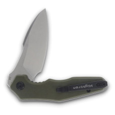 Ніж Hightron Mini Ventura, D2, G10, зелений, сталевий stonewash клинок (HK05GRNS)