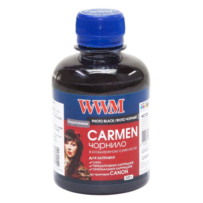 Чорнило WWM CANON UNIVERSAL CARMEN Photo Black 200г (CU/PB)