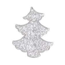 Ялинкова іграшка Chomik Ялинка ,9 см, 2 шт, пластик, прозоро-біла (5900779830868)