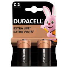 Батарейка Duracell C LR14 лужна 2шт. в упаковці (5000394052529 / 81483545)