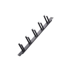 Кабельний організатор 19" 1U 5 кілець, корпус метал+пластик Voltronic (20027 / SG-CM003)