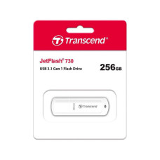 USB флеш накопичувач Transcend 256GB JetFlash 730 White USB 3.1 (TS256GJF730)