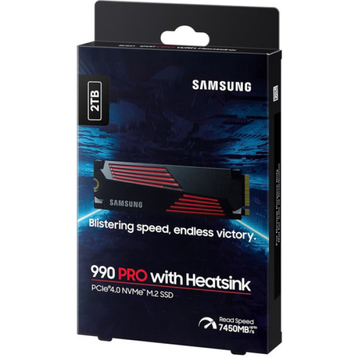 Накопичувач SSD M.2 2280 2TB 990 PRO with Heatsink Samsung (MZ-V9P2T0CW)
