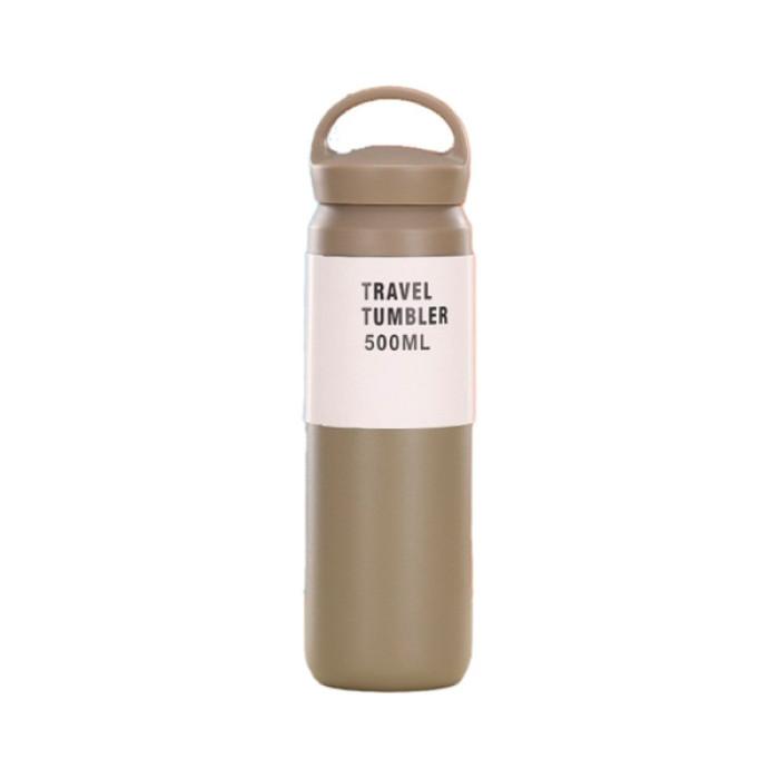 Термос Merlion Travel Tumbler 350 мл, подвійна кришка з ручкою, сірий (SUS304-350Gr)