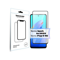 Скло захисне BeCover Tecno Spark Go 2025/ Pop 9 4G (KL4h) Black (713682)