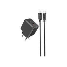 Зарядний пристрій HOCO CS13A Ocean USB-C PD20W + cable USB-C to USB-C Black (6942007603843)