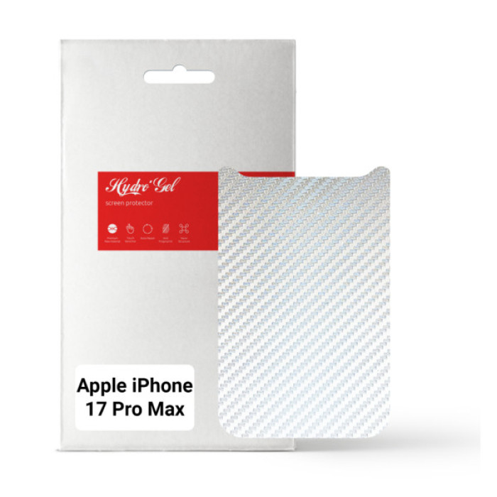 Плівка захисна Armorstandart Back panel Carbone Apple iPhone 17 Pro Max Silver (ARM86200)