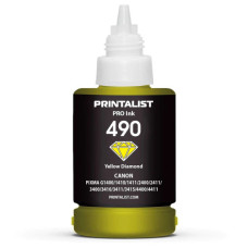 Чорнило Printalist Canon GI-490 для G1400/G2400/G3400 140г Yellow (PL490Y)