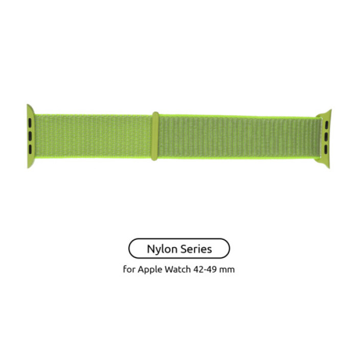 Ремінець до смарт-годинника Armorstandart Nylon Band для Apple Watch 49/46/45/44/42 (Series 1-3) Light Green (ARM57858)