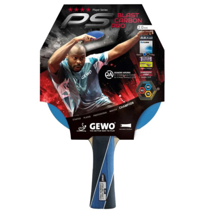 Ракетка для настільного тенісу Gewo PS Blast Carbon Pro FL (1073900001) (931012)