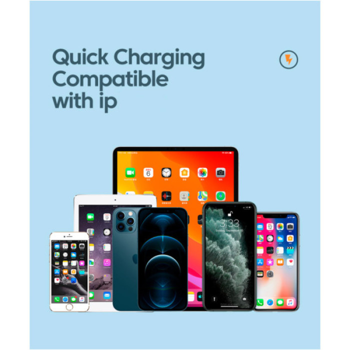 Дата кабель USB-C to Lightning 1.0m 3A purple Essager (EXCTL-CH05)