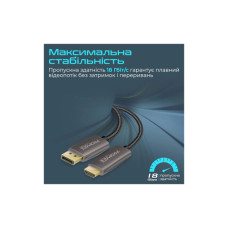 Кабель мультимедійний DisplayPort M to HDMI M 2.0m Promate (prolink-dp200.black)