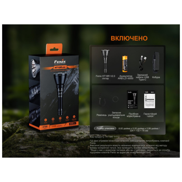 Ліхтар Fenix HT18R v.2.0 (HT18RV20)
