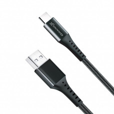 Дата кабель USB 2.0 AM to USB-C 1.2m Black Grand-X (FC-12B)