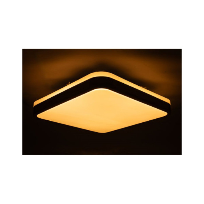 Світильник Vestum GLOW матовий 60W 391*391*65мм 3000К-6500К з ДК горіх (VS-91052)