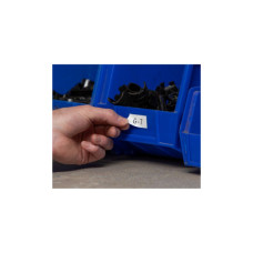 Стрічка для принтера етикеток Brady M21-500-581-WT, пересувна етикетка, 12.7мм х 6.4м, black on white, вініл (152246)