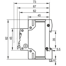Вимикач навантаження Videx 2п 63А VF-RS-VN263 RESIST