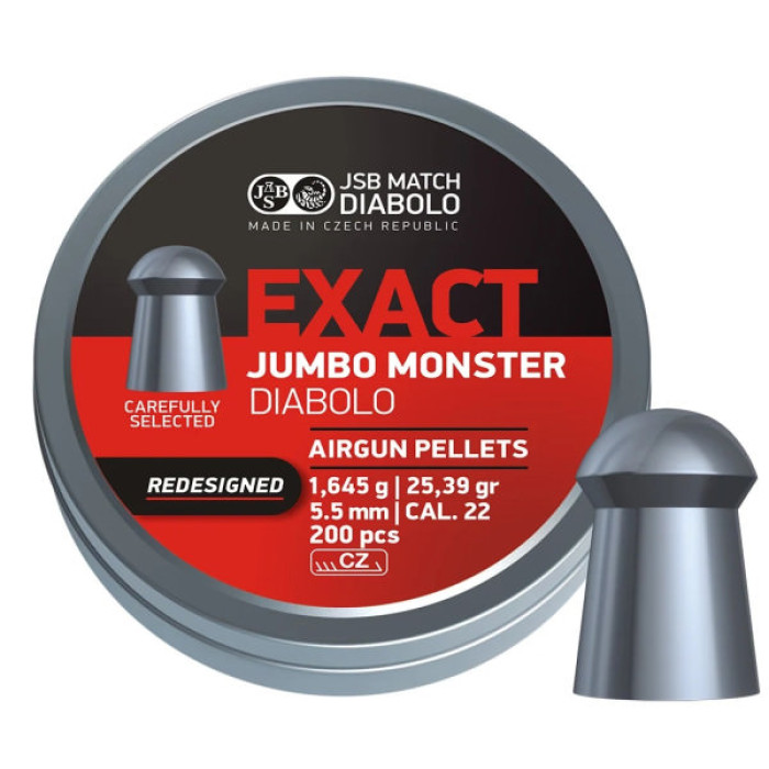 Пульки JSB Exact Monster Redesigned 5,52 мм 1,645 г (200 шт/уп) (546388-200)