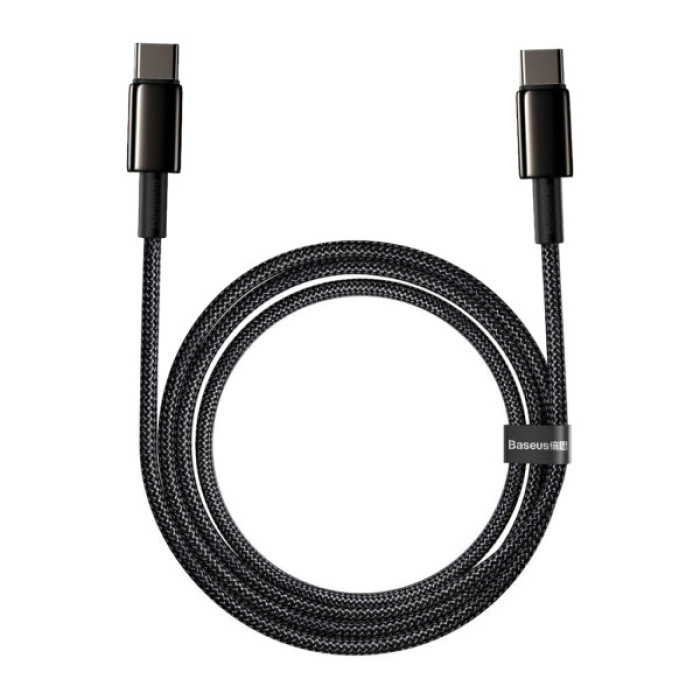 Дата кабель USB-C to USB-C 2.0m 100W black Baseus (CATWJ-A01)