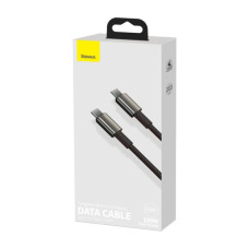 Дата кабель USB-C to USB-C 2.0m 100W black Baseus (CATWJ-A01)