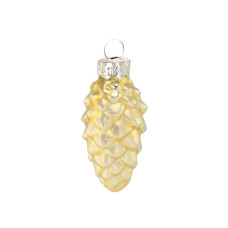 Ялинкова іграшка Chomik скляні прикраси Шишки 16 шт, 3х6 см, золотисті (5900779882119_1)