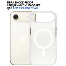 Чохол до мобільного телефона BeCover FIBRA Shock-Proof MagSafe Apple iPhone 17 Air White (715459)