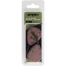 Грузило Brain In-Line Flat Lead 110g 2шт/уп Brown (1858.32.17)