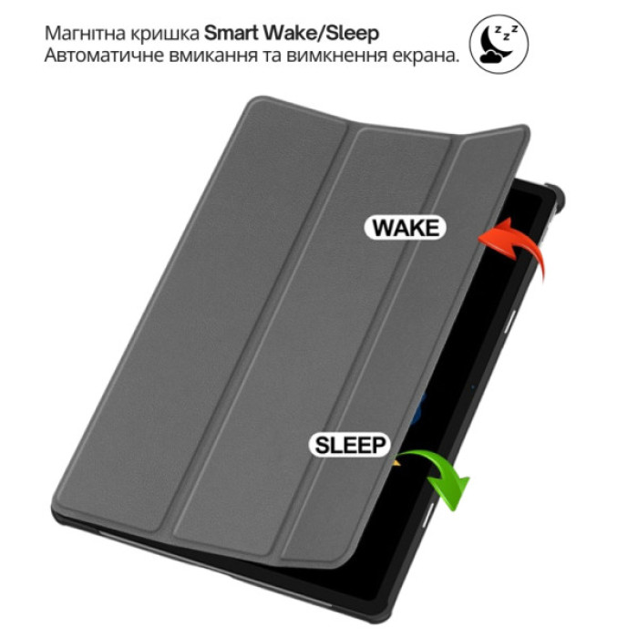 Чохол до планшета BeCover Smart Case Lenovo Idea Tab Plus 12.1" Gray (715081)