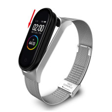 Ремінець до фітнес браслета BeCover Metal для Xiaomi Mi Smart Band 8 Silver (709358)