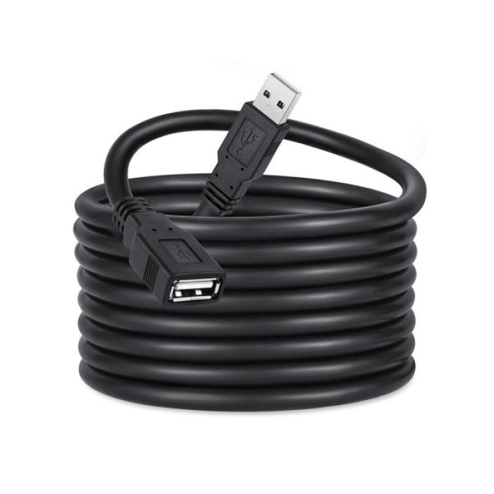 Дата кабель USB 2.0 AM/AF 1.8m black ColorWay (CW-CBUF076-BK)