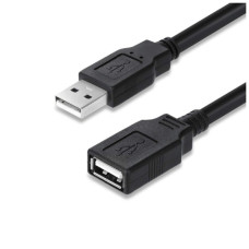 Дата кабель USB 2.0 AM/AF 1.8m black ColorWay (CW-CBUF076-BK)