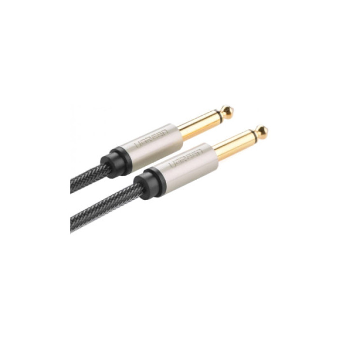 Кабель мультимедійний 6.35mm M to 6.35mm M 2.0m AV128 gray Ugreen (10638)