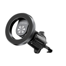 Універсальний автотримач Canyon Magnetic car holder OnGrip 12 suction + air vent Black (CNS-CCHM12)