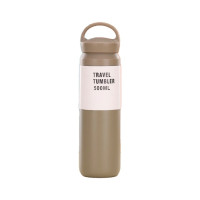 Термос Merlion Travel Tumbler 500 мл, подвійна кришка з ручкою, сірий (SUS304-500Gr)
